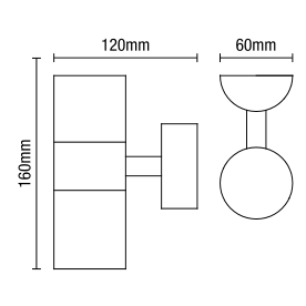 Islay Up and Down Outdoor Wall Light, Stainless Steel - Image 5